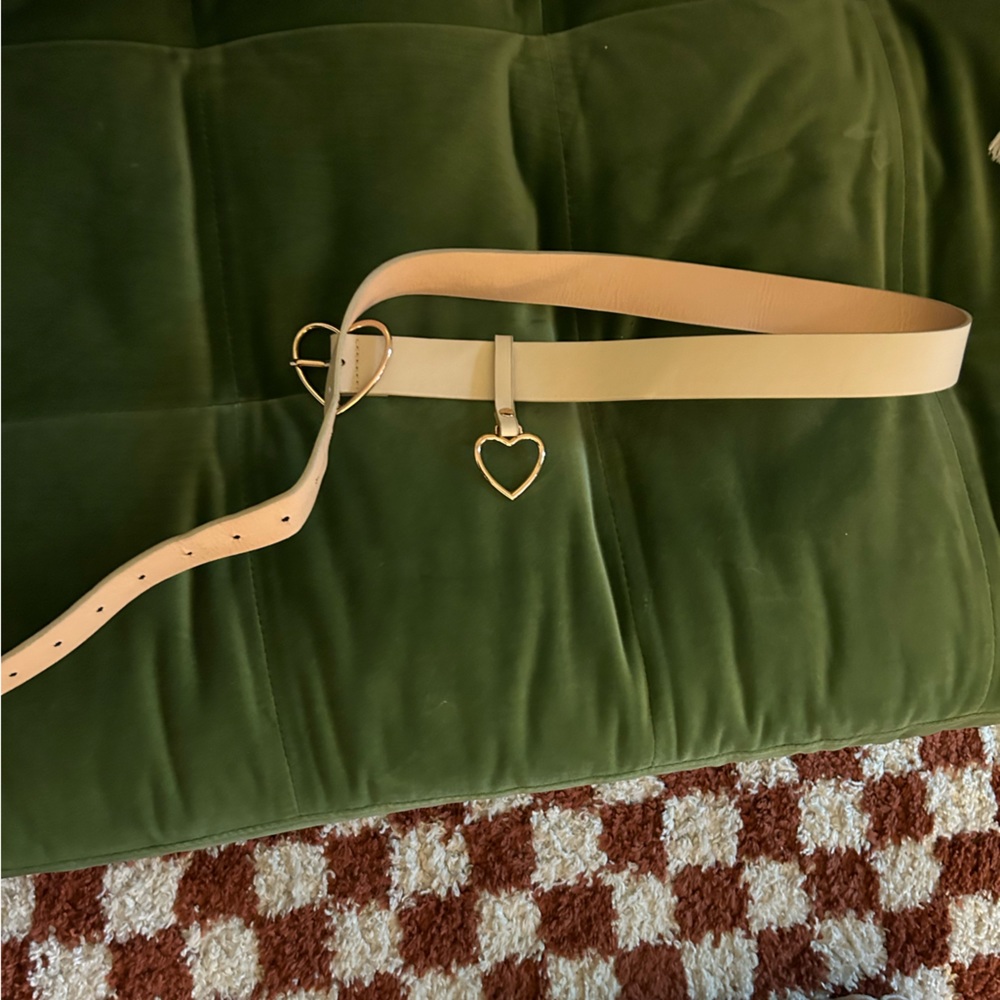 Vegan Leather Heart Belt